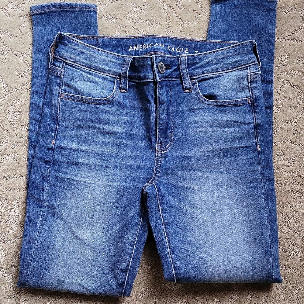 American Eagle Outfitters Dark Blue Skinny Jeans